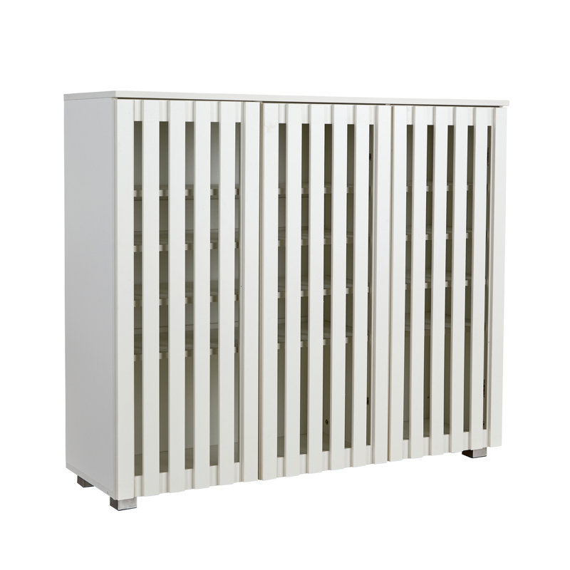 Boehike 20 Pair Shoe Storage Cabinet, White