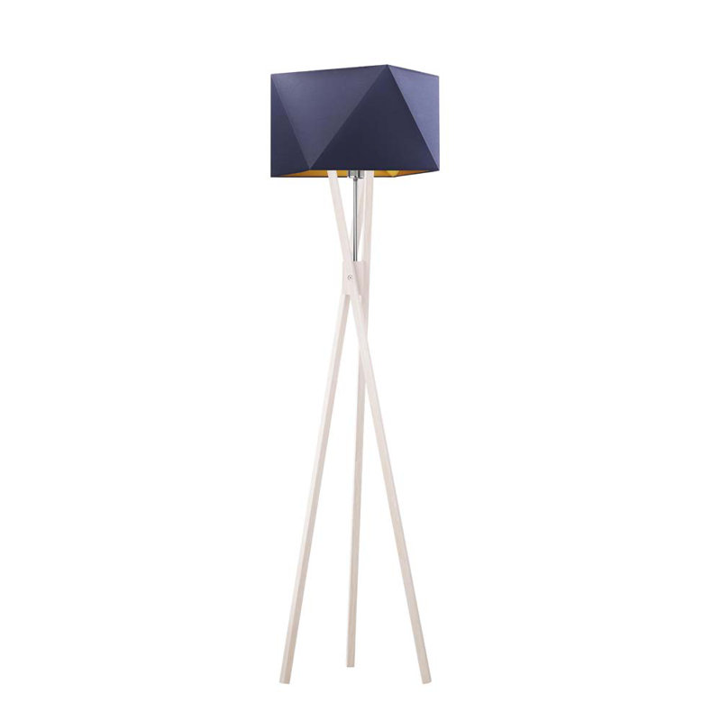 Ravi 150cm Tripod Floor Lamp, Chrome, Violet