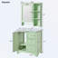 Meuble-lavabo avec lavabo, 3 tiroirs, tablettes réglables-105587673