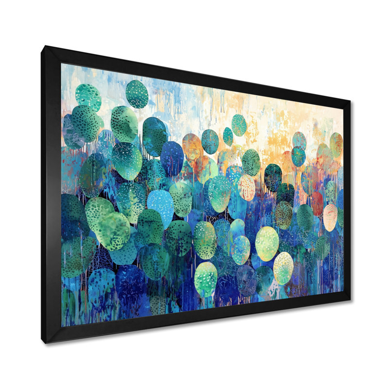 «Minimal Cactus Composition II - Floral Cactus», reproduction sur toile, Reproduction encadrée d'une seule photo sans pass