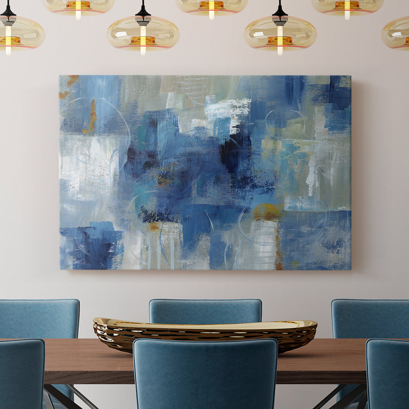 Blue Morning - galerie Cavas, H 12 po x l 18 po
