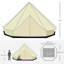 Tente campagnarde pour 10 personnes Outsunny