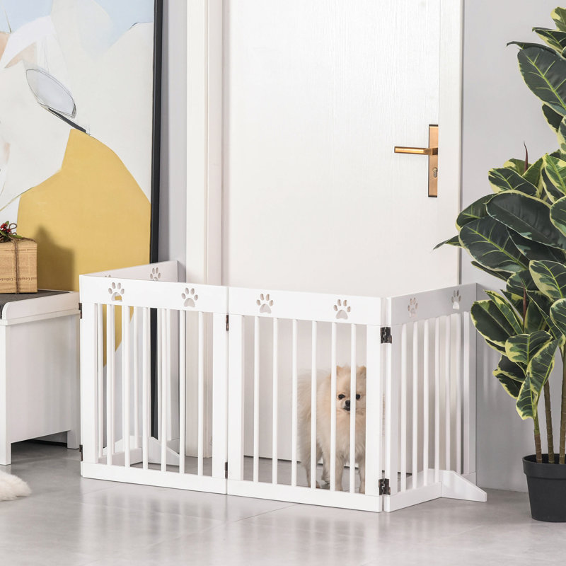 Bryson Wood Free Standing Pet Gate