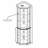 Lighted Corner Curio Cabinet - Elegant Glass Display Case For Living Room & Bar Storage -  For Antique Collections & Wine - Includes Built-In Lighting-20434589