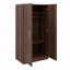 Armoire-penderie en bois avec tablettes de rangement