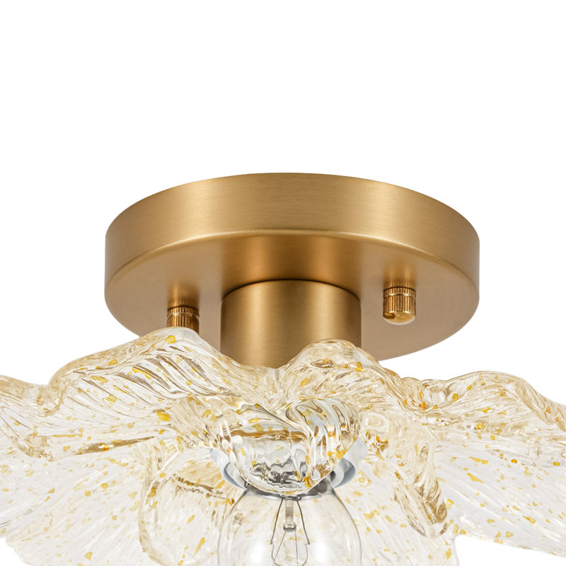 Plafonnier semi-encastré 1 lumière