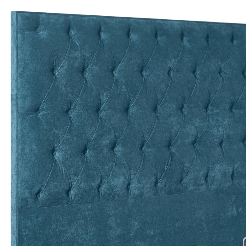 Upholstered Headboard, Double (4'6'), Emerald, Kensington