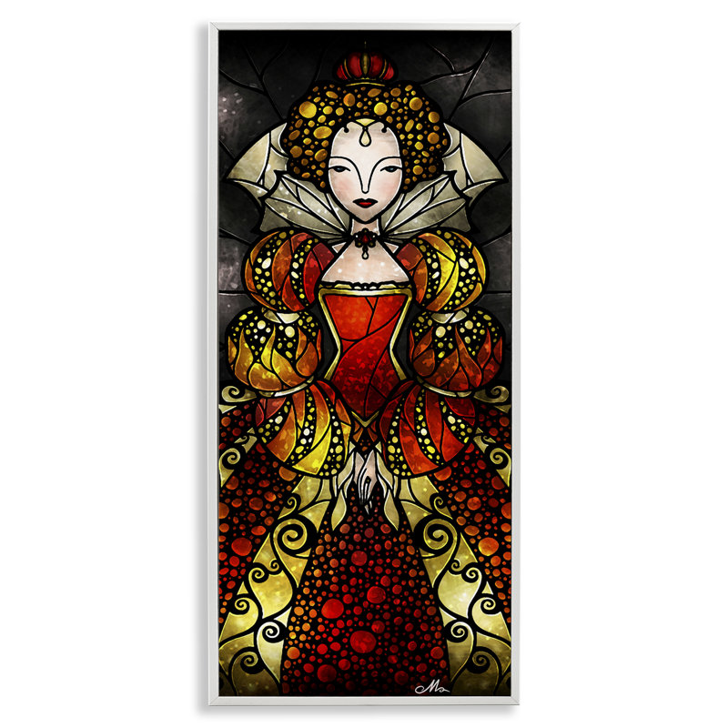 Estampe royale du portrait royal I, design par Mandie Manzano, Estampe numérique encadrée blanc bord de mer