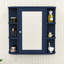 Armoire de rangement moderne avec porte miroir-186180446