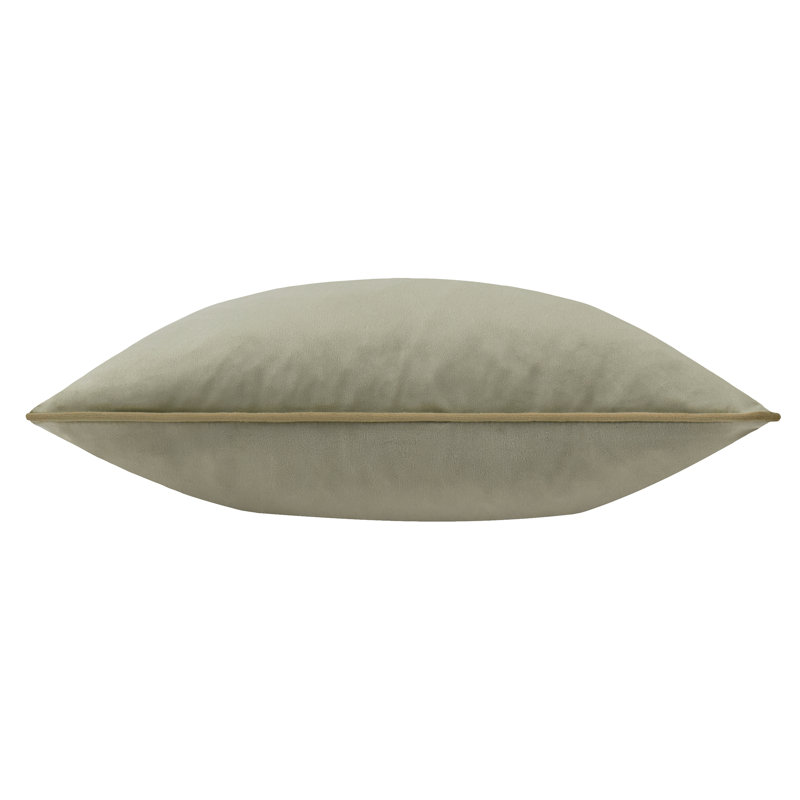 Meridian Green Square Cushion, Light Green, Feather, Square 55cm