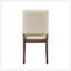 Ensemble de 2 chaises d'appoint au design moderne et rembourrées avec dossier en bois brun
