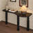 Retro Nut-Brown Solid Wood Console Table-1473543096