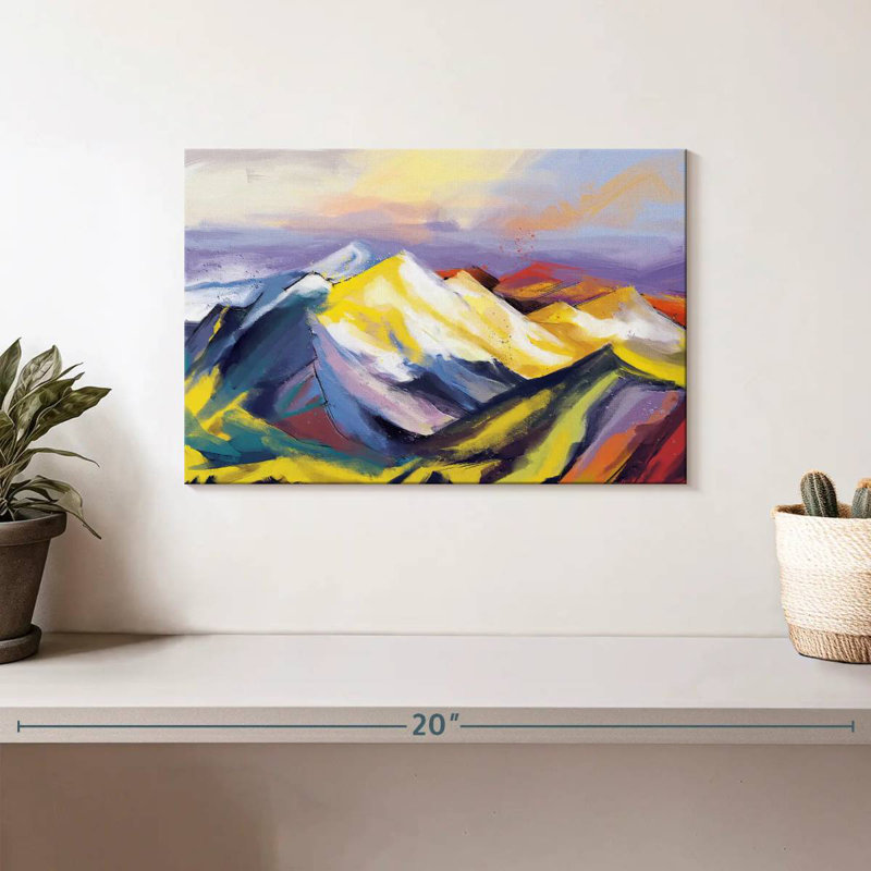 Avery Ridge Abstract Landscape, 8" H x 12" W