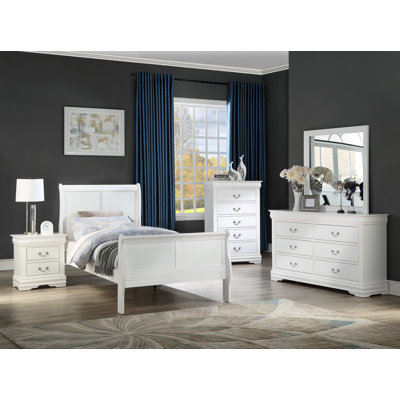 Ceredig Sleigh Bedroom Set Special Twin 3 Piece: Bed, 2 Nightstands -  Charlton Home®, 52A0EFA88FDC4CF3ADD68E58DF9939A8
