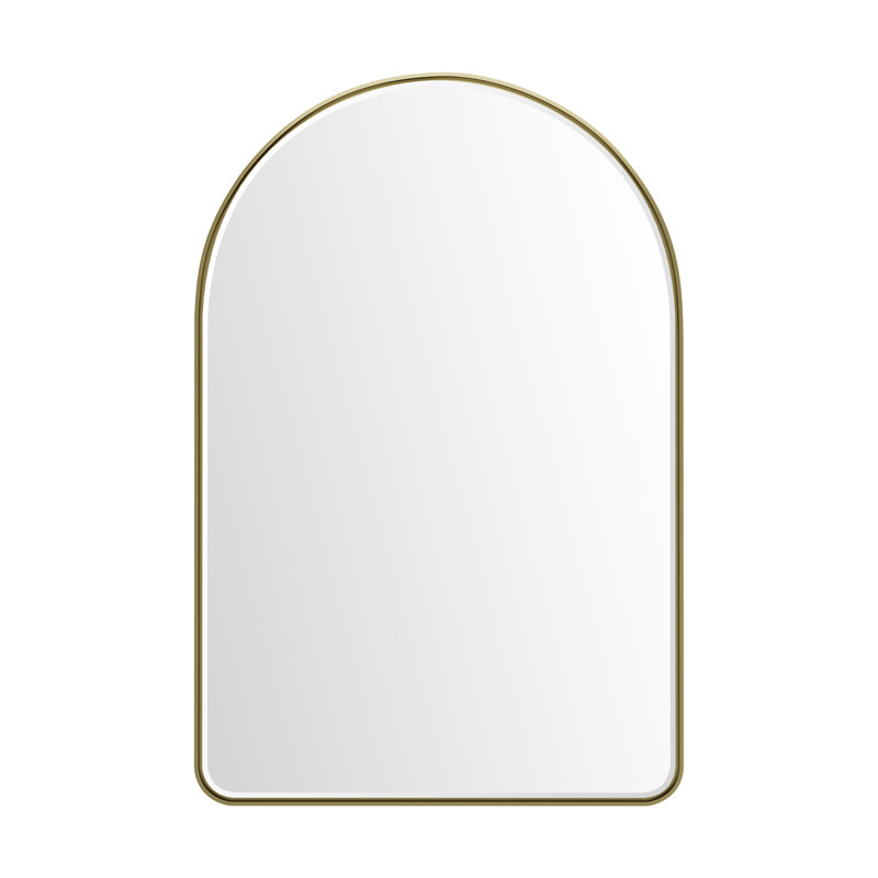 Miroir arqué 24 po Rohe, Champagne laiton