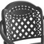 (Coussins de couleurs aléatoires) Ensemble de meubles de patio en aluminium coulé avec coussins