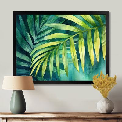 Collayer Green Tropical Safari Palms I - Palms & Palm Trees Wall Art