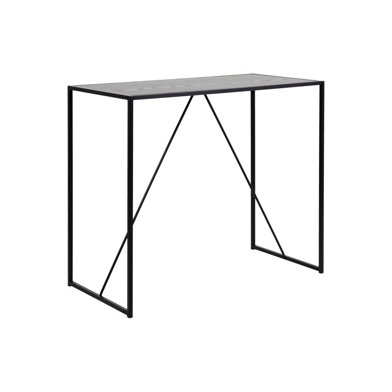 Joliet Metal Base Dining Table, Black