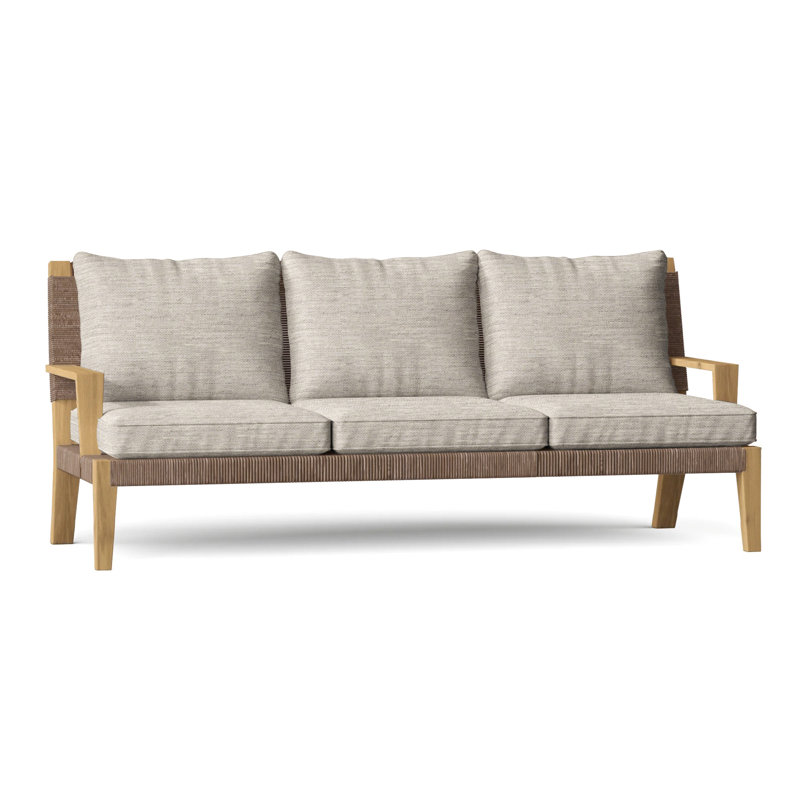 Hadley Outdoor 3 - Seat Patio Sofa, Fog, Hadley Hemp