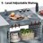 Outdoor Kitchen Island, Solid Rolling Bar Cart with Stainless Steel Top & Storage Cabinet Drawer for Large Big Green Egg, Kamado Joe-1088324816