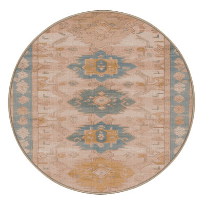 Tapis beige lavable à la machine Afyon