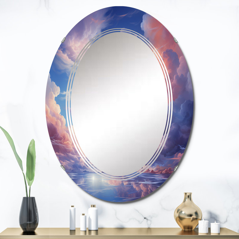 Miroir mural Ciardi - Paysages ovales, 36 po x 24 po