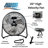 Seasons Comfort 20 Inch High Velocity Fan, 3 Speed Settings, Black - FHV20