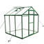 Serre en polycarbonate de 6 pi x 6 pi - Hauteur de gain et cadre en aluminium robuste résistant au vent pour l'extérieur