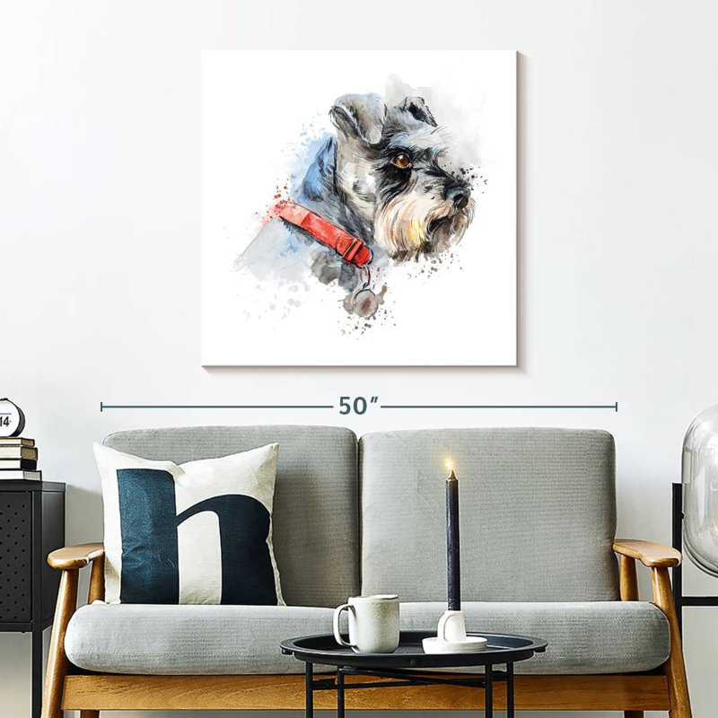 Crowle Schnauzer Splash, 30" H x 30" W