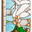 22" Wide X 30" High Swans Stained Glass Window