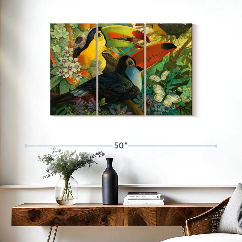 Brampt Toucan Interlude, 24" H x 38" W