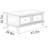 American double-sided four-drawer end table