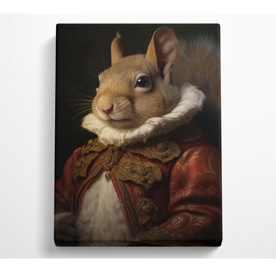 Rotes Eichhörnchen Renaissance Canvas Kunstdruck