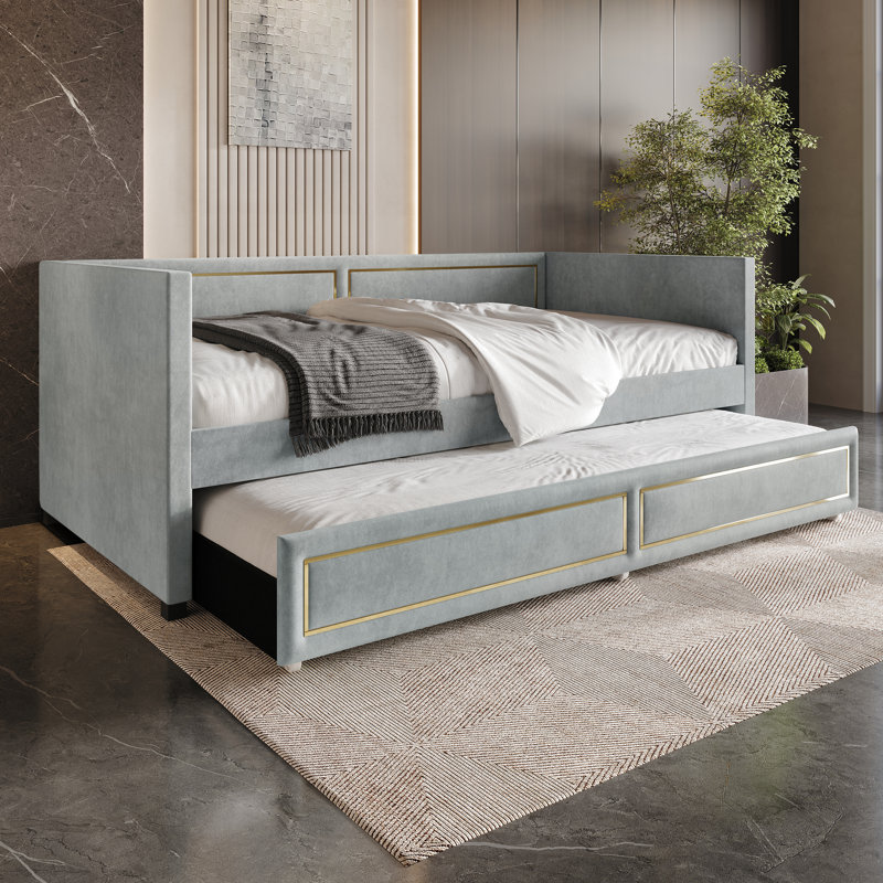 Upholstered Daybed, Gray