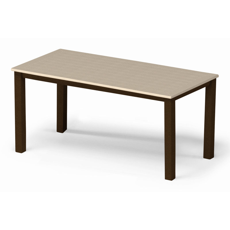 Robinett Rectangular Outdoor Coffee Table , 42'' in. W 21'' in. D, Desert P60, Textured Kona