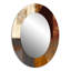 Octaviana chocolat brun élémentaire V - grand miroir abstrait, décor de miroir mural unique moderne, art imprimé en métal-1122562981-1122562969