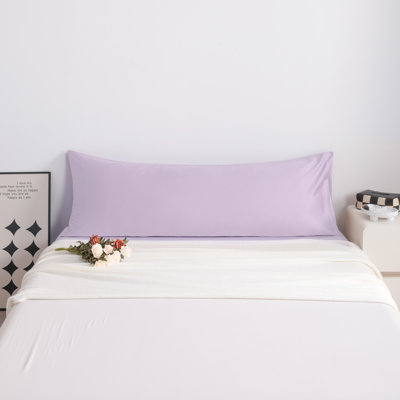 Egyptian-Quality Cotton Body Pillow Cover, 500 Thread Count Cotton Sateen Body Pillowcase with Envelope Closure, 20x54 Inches - NTBAY