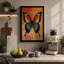 Symmetrical Butterfly Study Boho - Wrapped Canvas-1452777059-1452777045