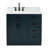 Jameal 36'' Solid Wood Single Bathroom Vanity with 0.75'' Carrara Marble Top, Right Offset Oval Sink-2098044393-2130927615-2130927608