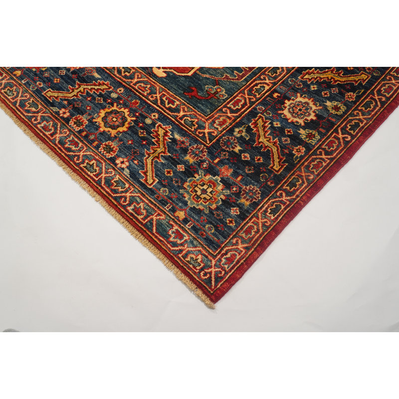 Aryana Wool Oriental Area Rug in Red