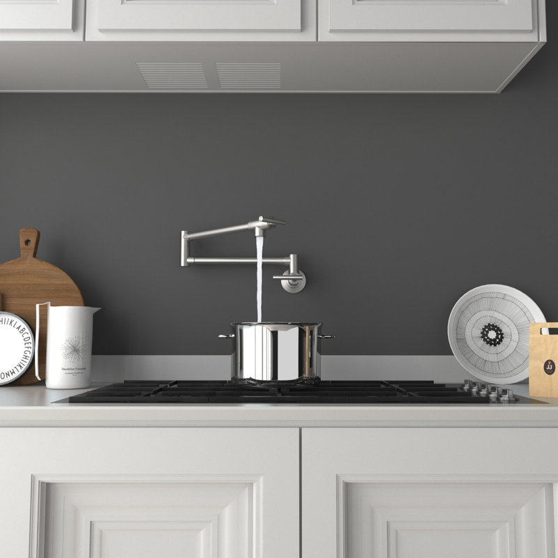 Clihome Kitchen Faucet, Brushed Nickel