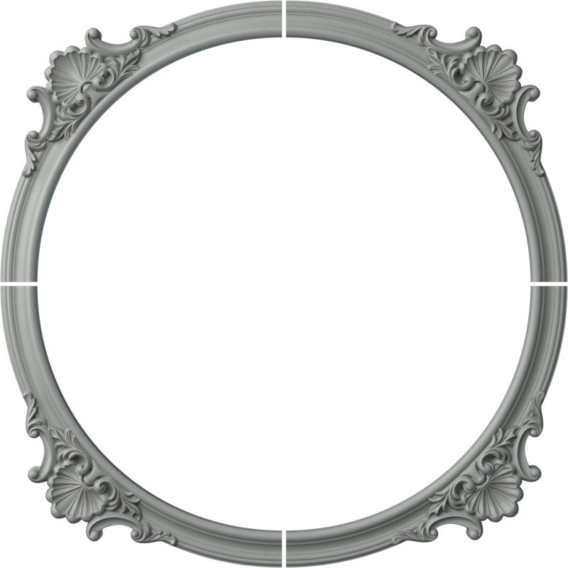 Shell Ceiling Ring Kit, 50'' H x 50'' W, 4-pack (Makes a Complete Circle)