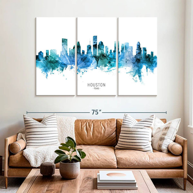 Nicci Houston Texas Skyline VII, H 42 po x l 65 po