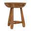 Tabouret d'appoint en bois massif bâlois