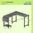 L-Shaped Computer Desk with Desk Monitor Stand and Side Storage Bag-2112250144