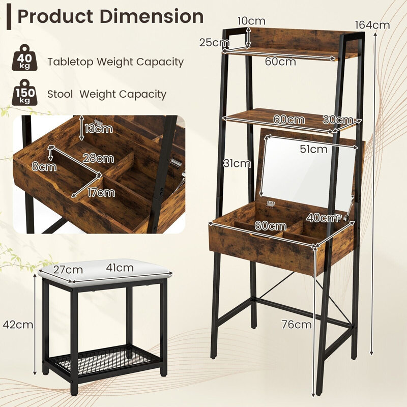Dressing Table with Mirror
