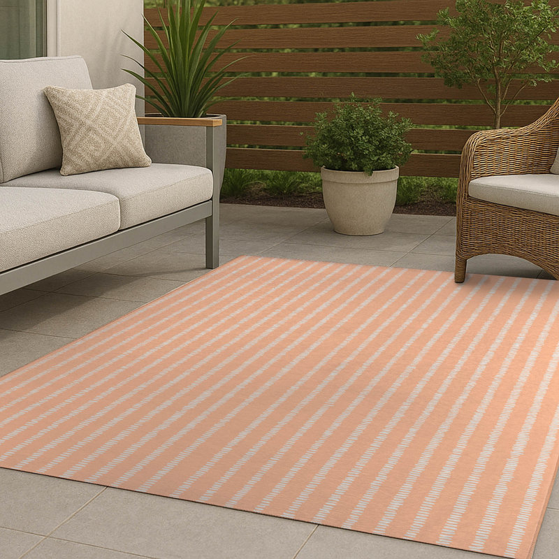 Tapis d'extérieur antidérapant Scatter Row, Rectangulaire 2 pi x 3 pi