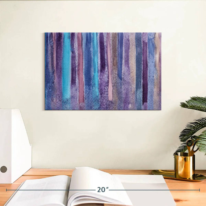 Avery Abstract Purple Grunge, 8" H x 12" W