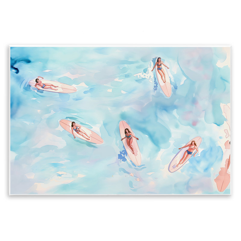  «Surfer Girls on Sea» par Arlington Prints, H 10 po x l 15 po