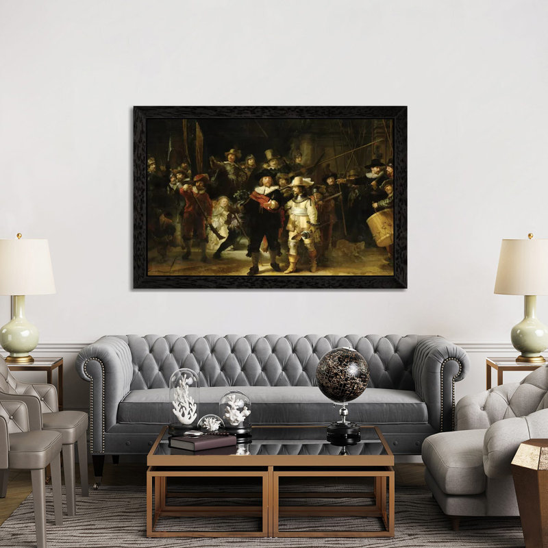The Night Watch (Militia Company Of District Ii Under The Command Of Captain Frans Banninck Cocq), 1642 by Rembrandt Van Rijn - Painting on Canvas